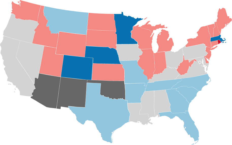 An image of the gubernatorial election results